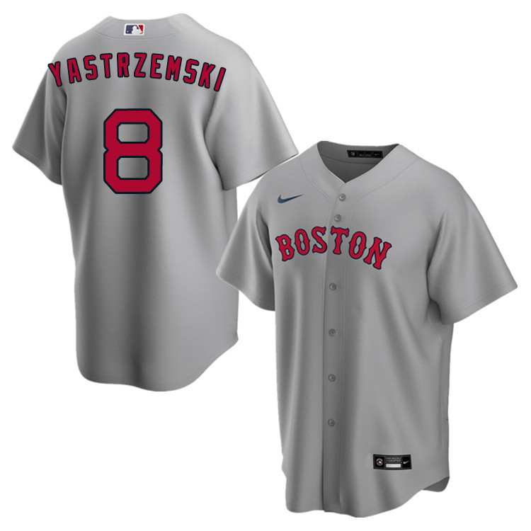 Nike Men #8 Carl Yastrzemski Boston Red Sox Baseball Jerseys Sale-Gray